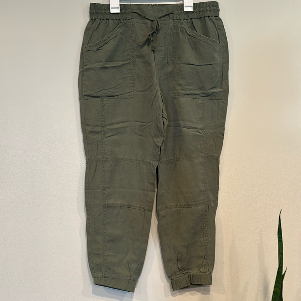 Banana Republic Olive Cropped Pants
